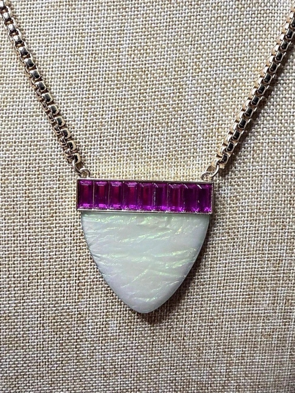 Baublebar Purple Iridescent Pendant Necklace
